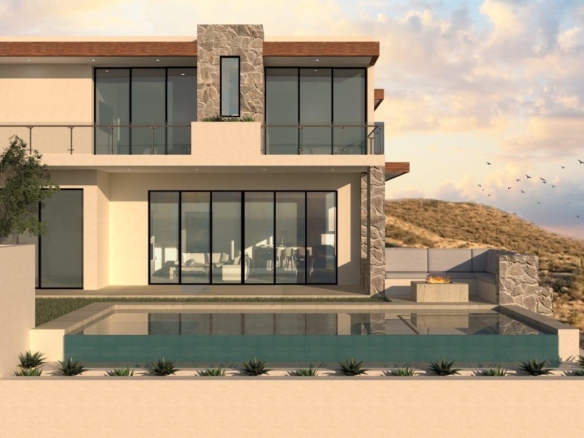 Querencia El Tule-Inland:General Pre-construction residence in Rancho Los Tules, Los Cabos. Features 4 bedrooms, each with a full bathroom and walk-in closet, offering privacy and comfort. Enjoy ocean – Legado 7 Villas Del Mar, San Jose Corridor, San Jose Corridor, BS