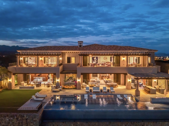 Querencia Section 4- Las Canadas Discover refined indoor-outdoor living at Cañada 9, set within Querencia, San Jose del Cabo's premier private golf community. Soaring beamed ceilings, walls of pocket glass, and luminous marble floors define an open great room that flows effortlessly to the terrace, infinity-edge pool, and stone-clad water feature -- all framed by panoramic Sea of Cortez and mountain – Legado 7 Villas Del Mar, San Jose Corridor, San Jose Corridor, BS
