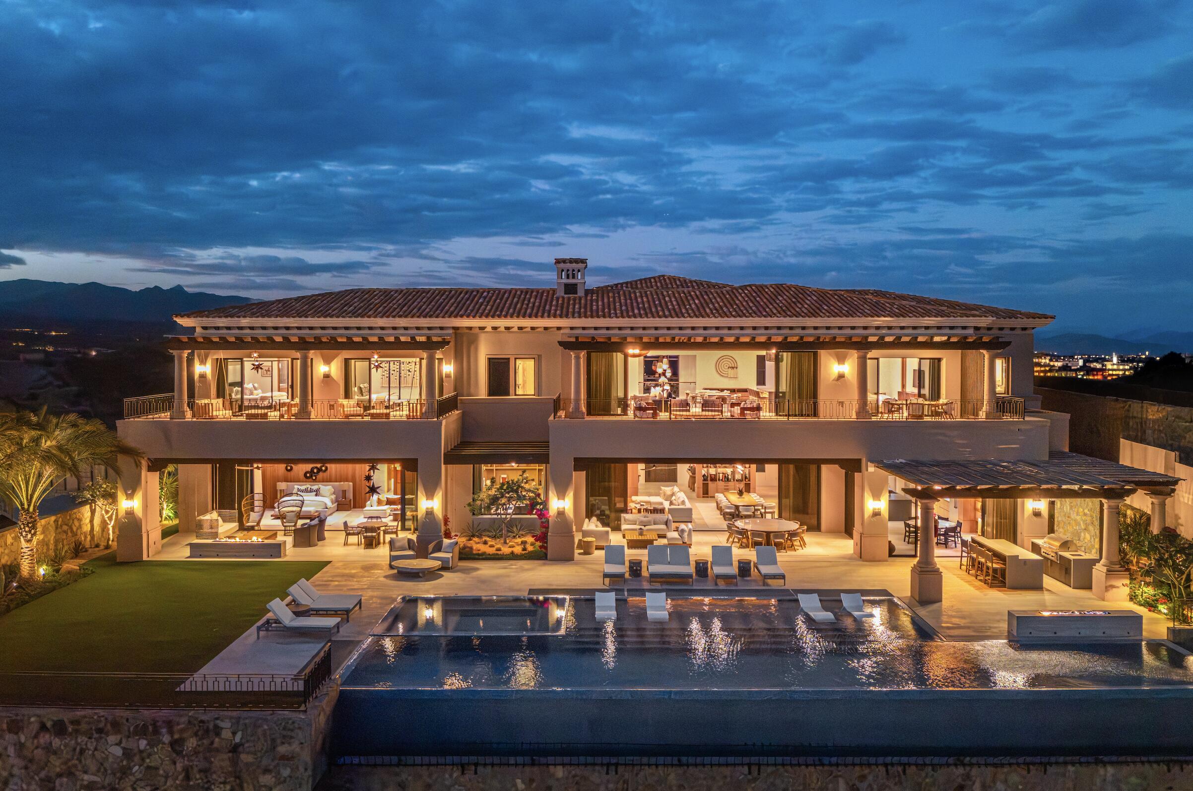 Querencia Section 4- Las Canadas Discover refined indoor-outdoor living at Cañada 9, set within Querencia, San Jose del Cabo's premier private golf community. Soaring beamed ceilings, walls of pocket glass, and luminous marble floors define an open great room that flows effortlessly to the terrace, infinity-edge pool, and stone-clad water feature -- all framed by panoramic Sea of Cortez and mountain for sale