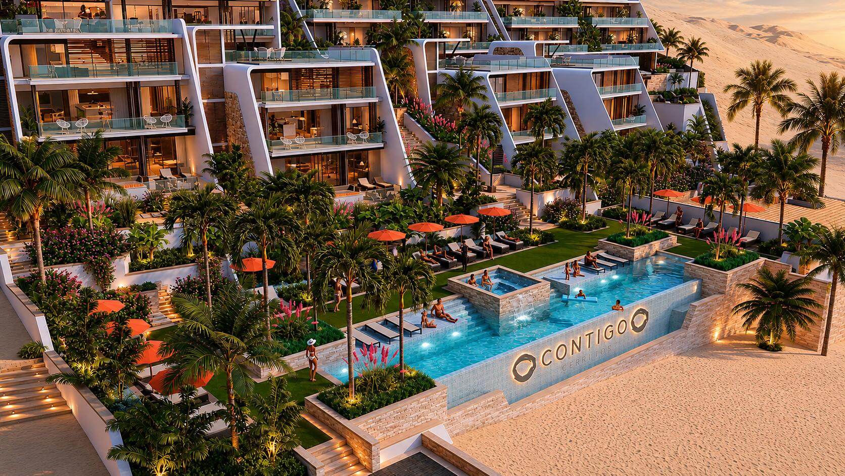 Querencia Section 13- El Lago El Lago features 16 single-family villas with vertical living layouts of two and three levels, maximizing for sale